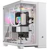 CORSAIR iCUE LINK 6500X RGB Mid-Tower ATX Case per PC a Doppia Camera bianco