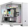 Corsair 2500X Micro ATX Dual PC Case - RGB White (CC-9011268-WW)