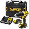 DeWalt DCD777S2T-QW Trapano avvitatore Brushless XR da 18V, 13mm, 65Nm con 2 batterie Li-Ion da 1,5Ah e valigetta TSTAK ** Spedito in 24 ore** Protez