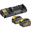 DeWalt DCB132T2 18V 54V FlexVolt LiIon accu starterset 2x 6.0Ah duolader DCB132T2QW