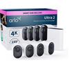 Arlo Ultra 2 Kit da 4 Telecamere 4K UHD Bianche