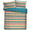 Fusion Set copripiumino, 100% poliestere riciclato, matrimoniale 200 x 200 cm, multicolore, motivo geometrico Pinsonic, con 2 federe