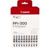 CANON ORIGINALE Canon Multipack Nero (opaco) / Nero (Foto) / ciano / magenta / giallo / ciano / magenta / Rosso / Grigio / Trasparente PFI-300 10 Tintentanks 4192C008 mod. PFI-300 10 Tintentanks 4192C008 EAN 8714574667355