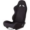 Simoni Racing SRS/10 Sedile Sportivo Max Reclinabile, in tessuto Nero