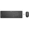 HP 230 Combo Tastiera e Mouse Wireless con Dongle USB-A a 2,4 GHz, Digitazione Silenziosa, Tasti Scelta Rapida e 12 Funzioni, Tastierino Numerico, Mouse a 1600 DPI, Rotella Scorrimento, Nera