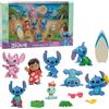 Disney STITCH Set di personaggi Lilo Deluxe, 13 pezzi, personaggi da collezione alti 5 cm, giochi di finzione, giocattoli per bambini dai 3 anni in su di Just Play