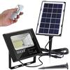 BAKAJI Faro Led Esterno 10W con Pannello Solare Luce Bianco 8000K Ultra-Luminoso 200LM Lampada Faro Faretto con Telecomando Funzione Timer e Sensore Crepuscolare Faretti Risparmio Energetico IP65