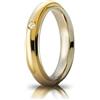 Unoaerre Fede Nuziale UNOAERRE Andromeda con diamante Oro giallo bianco Brillanti Promesse