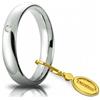 Unoaerre Fede Nuziale Unoaerre Comoda 4 mm Oro bianco con diamante