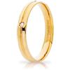 Unoaerre Fede Nuziale Unoaerre Lyra Oro giallo con diamante Brillanti Promesse