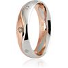 Unoaerre Fede Nuziale Unoaerre modello Galassia con 8 diamanti Collezione 9.0