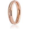 Unoaerre Fede Nuziale Unoaerre modello Infinito oro rosa con diamanti Collezione 9.0