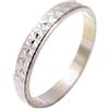 Fedina in oro bianco 18 kt modello Neve sfaccettato