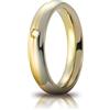Unoaerre Fede Nuziale Unoaerre modello Eclissi con diamante Oro bicolore