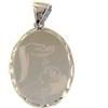 Gioielleria Lucchese Oro Medaglia Ciondolo da Battesimo Oro Bianco GL-SON221665