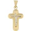 Gioielleria Lucchese Oro Croce da uomo in Oro Giallo e Bianco 803321708508