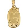 Gioielleria Lucchese Oro Medaglia Ciondolo da Battesimo Oro Giallo 803321710093