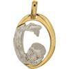 Gioielleria Lucchese Oro Medaglia Ciondolo da Battesimo Oro Giallo Bianco 803321714908