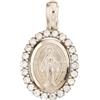 Gioielleria Lucchese Oro Ciondolo Madonna Miracolosa oro bianco 803321714804