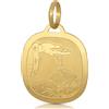 Gioielleria Lucchese Oro Medaglia Ciondolo da Battesimo Oro Giallo 803321714922