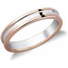 Gioielleria Lucchese Oro Fede Nuziale Oro Bianco Rosa FSU055BR