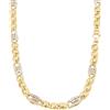 Gioielleria Lucchese Oro Collana Uomo in Oro Giallo e Bianco 803321732381