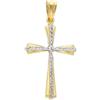 Gioielleria Lucchese Oro Croce uomo in Oro Giallo e Bianco GL-SON115817