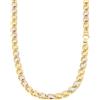 Gioielleria Lucchese Oro Collana Uomo in Oro Giallo e Bianco 803321732380