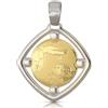 Gioielleria Lucchese Oro Medaglia Ciondolo da Battesimo Oro Giallo e Bianco 803321730247