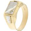 Gioielleria Lucchese Oro Anello Uomo Oro Giallo Bianco GL100372