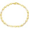 Gioielleria Lucchese Oro Bracciale Uomo in Oro Giallo e Bianco MFN403GB20