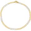 Gioielleria Lucchese Oro Bracciale Uomo in Oro Giallo e Bianco MMW080GB21