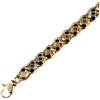 Gioielleria Lucchese Oro Bracciale Uomo in Oro Giallo e Bianco GL100057