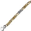 Gioielleria Lucchese Oro Bracciale Uomo in Oro Giallo e Bianco GL100058