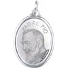Gioielleria Lucchese Oro Ciondolo Padre Pio oro bianco GL100065