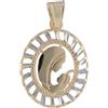Gioielleria Lucchese Oro Ciondolo Madonna oro giallo e bianco GL100069