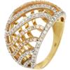Gioielleria Lucchese Oro Anello Donna Oro Giallo Bianco Rosa GL100449