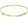 Gioielleria Lucchese Oro Bracciale Uomo in Oro Giallo e Bianco 175461