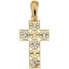 Gioielleria Lucchese Oro Croce da donna in Oro Giallo e Bianco 803321730828