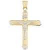Gioielleria Lucchese Oro Croce Uomo Oro Giallo Bianco GL100522