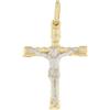 Gioielleria Lucchese Oro Croce Uomo Oro Giallo Bianco GL100523