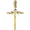Gioielleria Lucchese Oro Croce Uomo Oro Giallo Bianco GL100538