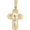 Gioielleria Lucchese Oro Croce Uomo Oro Giallo Bianco GL100541
