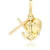 Gioielleria Lucchese Oro Ciondolo Fede, Speranza e Carita' oro giallo 803321700498