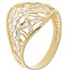 Gioielleria Lucchese Oro Anello Donna Oro Giallo Bianco GL100916