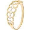 Gioielleria Lucchese Oro Anello Donna Oro Giallo Bianco GL100933