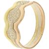 Gioielleria Lucchese Oro Anello Donna Oro Bianco Giallo Rosa GL100935