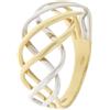 Gioielleria Lucchese Oro Anello Donna Oro Giallo Bianco GL100936