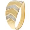 Gioielleria Lucchese Oro Anello Donna Oro Giallo Bianco GL100939
