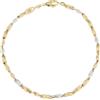 Gioielleria Lucchese Oro Bracciale Uomo Oro Giallo Bianco GL100563